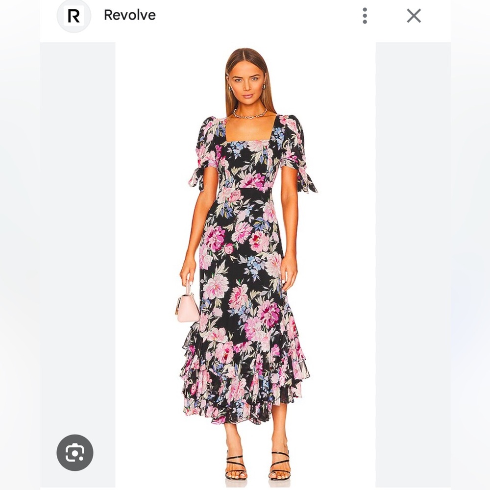 Revolve Yumi Kim Floral Lydia Maxi Dress with Puff Sleeves
